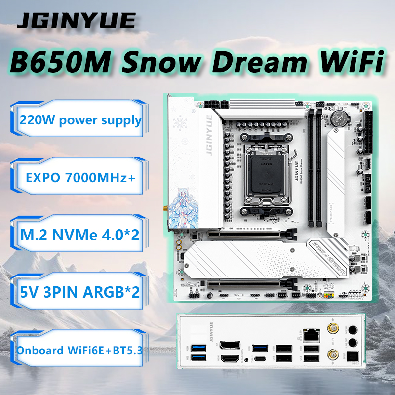 Ddr5 Rgb Ram - JGINYUE B650M Snow Dream WiFi Motherboard