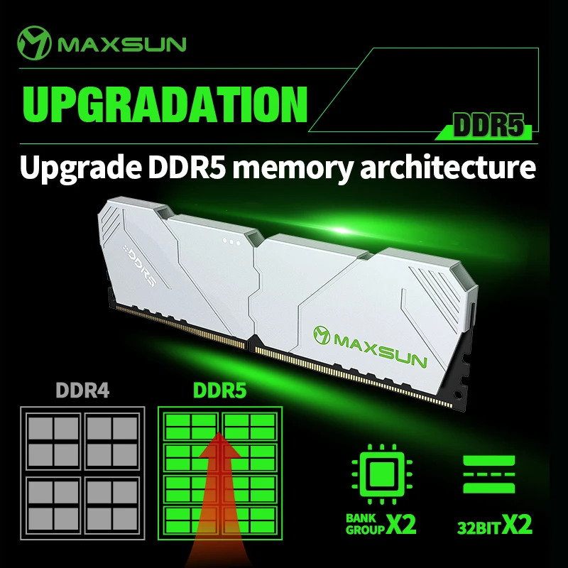 MAXSUN Heatsink Memoria RAM DD - Ddr5 32Gb recension och pris