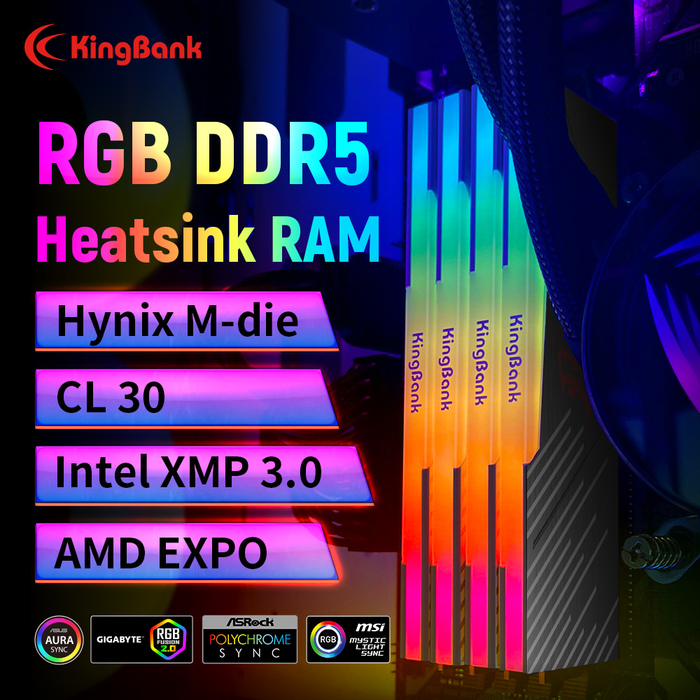 KingBank KRRB DDR5 RGB SoarBla - Ddr5 4800Mhz recension och pris