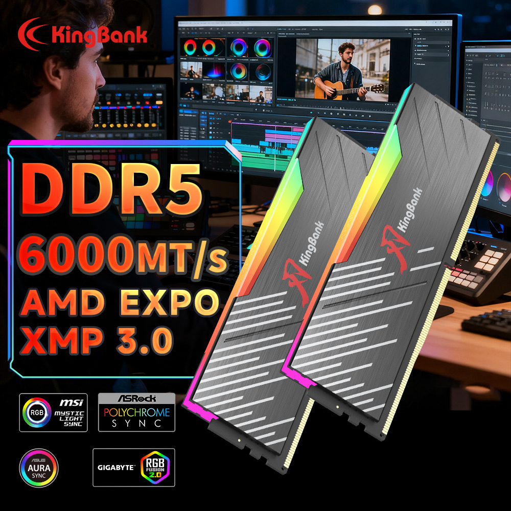KingBank KRRB DDR5 RGB 16GB /1 - Ddr5 4800Mhz recension och pris