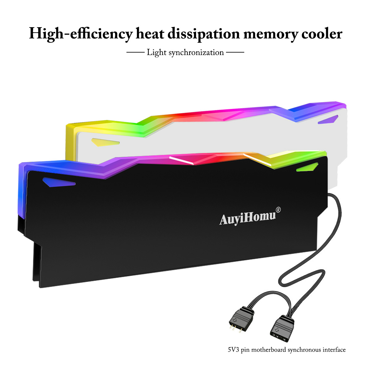 AuyiHomu RGB Heatsink, 5V 3Pin - Ddr5 Ram recension och pris